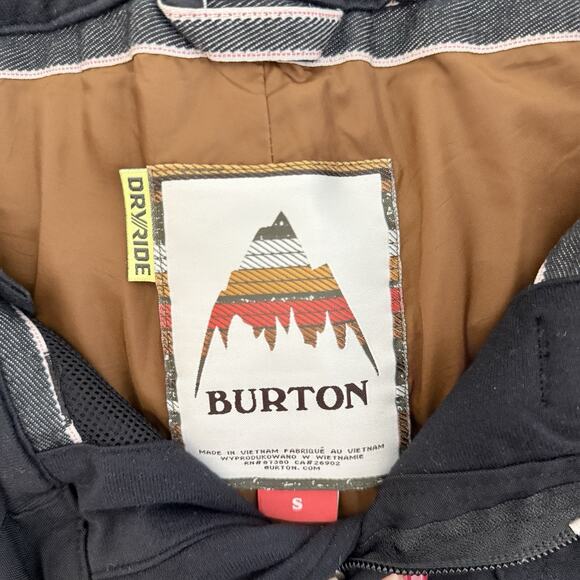 Burton Pants Women Sz S Black Snow/Ski Flare Vented Lined Dry ride Adjustable - Picture 3 of 16